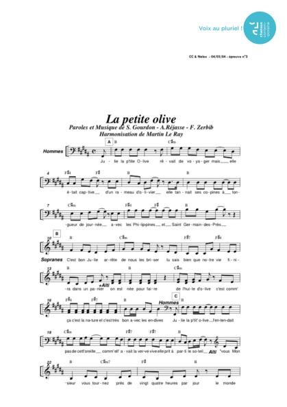/partitions/Petite olive (la) (4vm)-(2004)