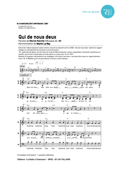 /partitions/Qui de nous deux (3vm)-(2007)
