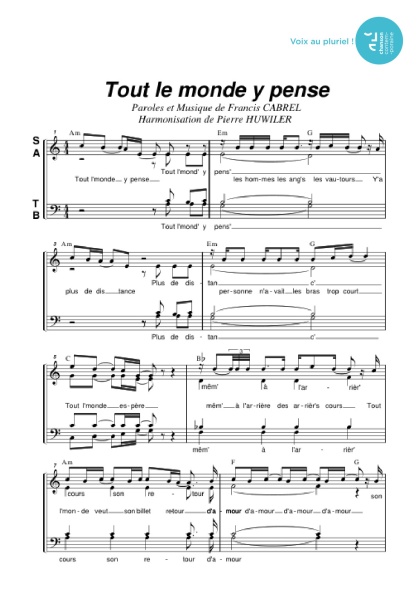 /partitions/Tout le monde y pense (4vm)-(2000)