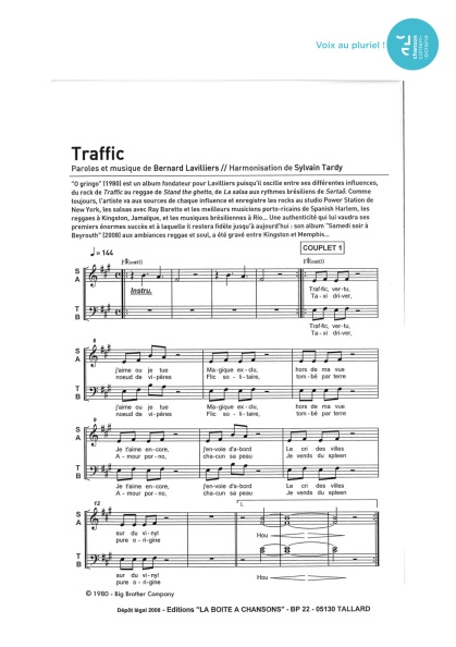 Traffic — 4 voix mixtes