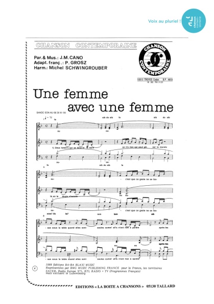 Une femme avec une femme — 4 voix mixtes